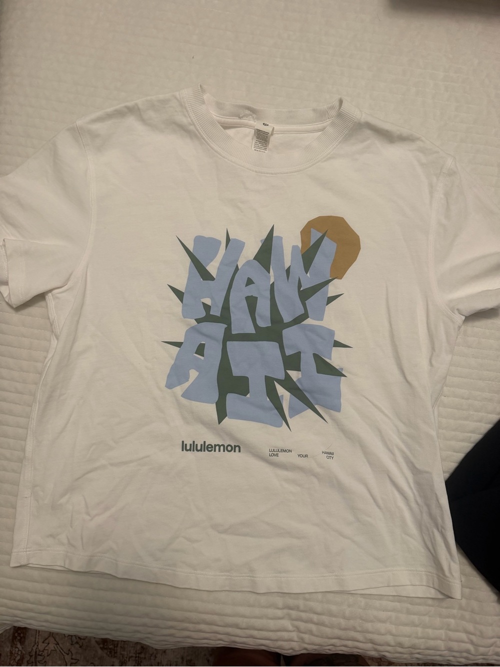 lululemon Hawaii White Graphic Tee